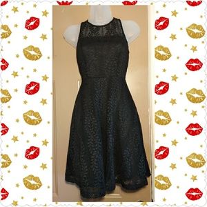 NWOT SPIRIT OF GRACE BLACK LACE DRESS-SIZE XS